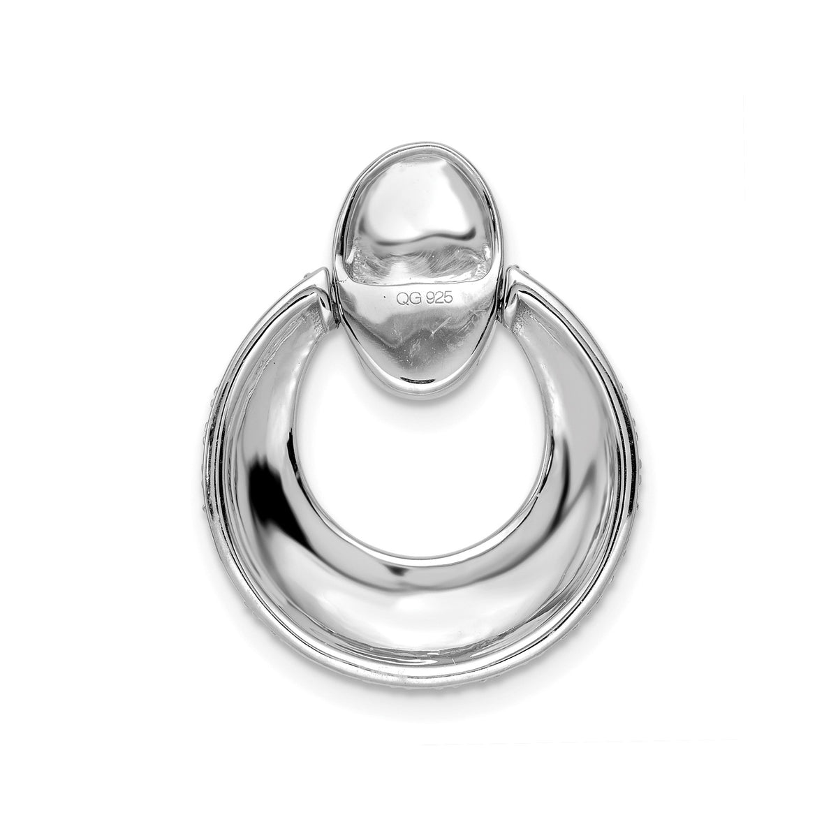 Lab-Grown Diamond Circle Necklace in 14K White Gold (1 1/6 ct. tw.), 18 Inch - Sophia Jewelers