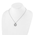 Lab-Grown Diamond Circle Necklace in 14K White Gold (1 1/6 ct. tw.), 18 Inch - Sophia Jewelers