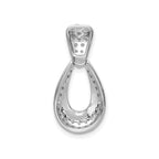Lab-Grown Diamond Teardrop Necklace in 14K White Gold (1/2 ct. tw.), 18 Inch - Sophia Jewelers