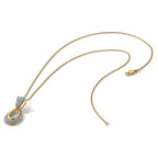 Lab-Grown Diamond Teardrop Necklace in 14K Yellow Gold (1/2 ct. tw.), 18 Inch - Sophia Jewelers