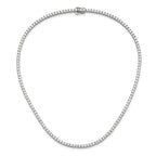 14k White Gold 10 carat Lab Grown Diamond VS+ F+ Complete 16 inch Tennis Necklace