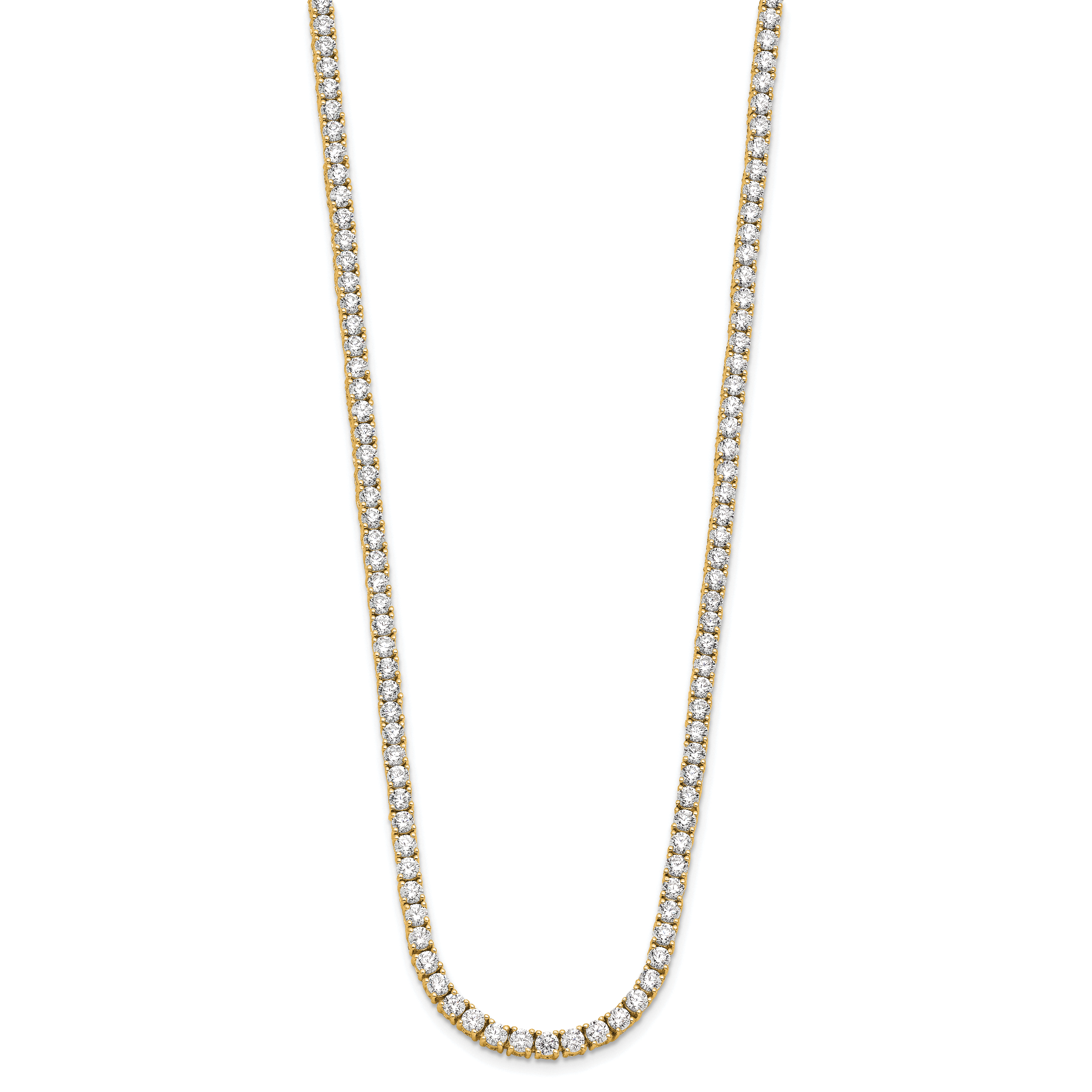 14k 10 carat Lab Grown Diamond VS/SI+ G+ Complete 16 inch Tennis Necklace Secondary image