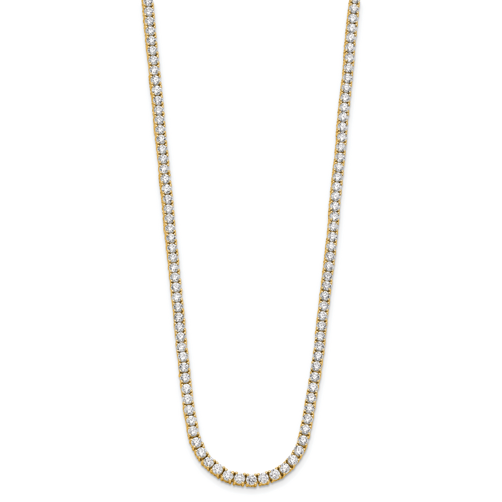 14k 10 carat Lab Grown Diamond VS/SI+ G+ Complete 16 inch Tennis Necklace