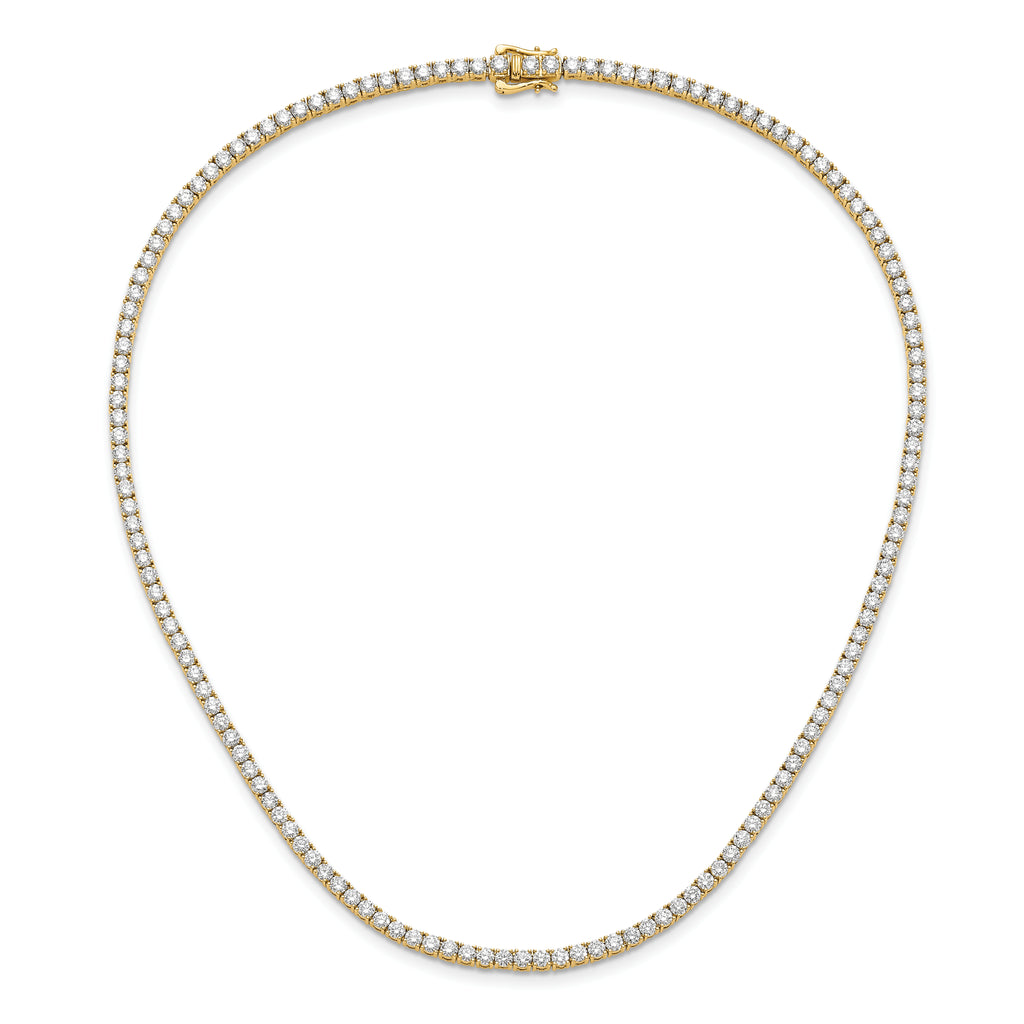 14k 10 carat Lab Grown Diamond VS/SI+ G+ Complete 16 inch Tennis Necklace