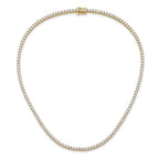 14k 10 carat Lab Grown Diamond VS/SI+ G+ Complete 16 inch Tennis Necklace