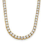 14k 10 carat Lab Grown Diamond VS+ F+ Complete 16 inch Tennis Necklace