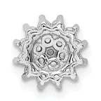 14k White Gold 1/4 carat Lab Grown Diamond VS/SI+ G+ Complete Chain Slide Pendant
