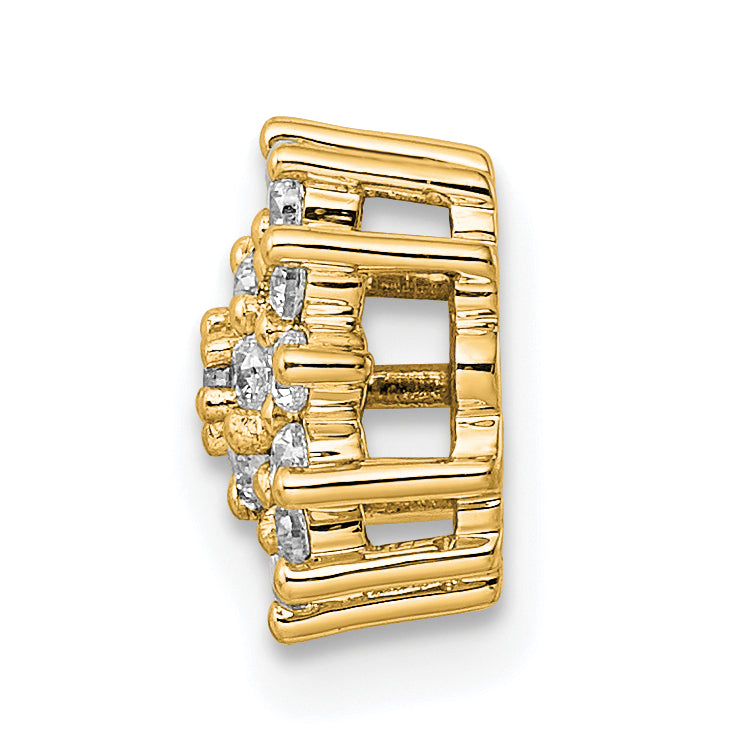 14k 1/4 carat Lab Grown Diamond VS/SI+ G+ Complete Chain Slide Pendant