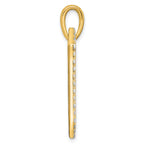 Lab-Grown Diamond Dog Tag Pendant in 14K Yellow Gold, 21mm (1 ct. tw.) - Sophia Jewelers