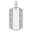 Lab-Grown Diamond Dog Tag Pendant in 14K White Gold, 19mm (3/4 ct. tw.) - Sophia Jewelers