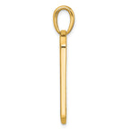 Lab-Grown Diamond Dog Tag Pendant in 14K Yellow Gold, 19mm (3/4 ct. tw.) - Sophia Jewelers