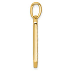 Lab-Grown Diamond Cross Dog Tag Pendant in 14K Yellow Gold, 20mm (1/2 ct. tw.) - Sophia Jewelers