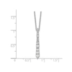 Lab-Grown Diamond Bar Slide Necklace in 14K White Gold (3/8 ct. tw.), 18 Inch - Sophia Jewelers