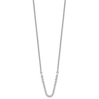 14k White Gold 1/2 carat Lab Grown Diamond VS/SI+ G+ Adjustable up to 24 inch Tennis Style Bolo Necklace