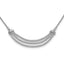 14k White Gold 2 1/6 carat Lab Grown Diamond VS/SI+ G+ Adjustable up to 24 inch Triple Row Tennis Style Bolo Necklace