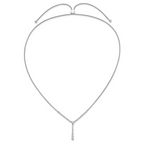 14k White Gold 1 carat Lab Grown Diamond VS/SI+ G+ Adjustable up to 24 inch Tennis Style Bolo Necklace