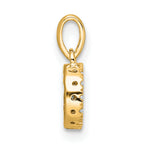 10K Diamond Letter G Initial with Bail Pendant