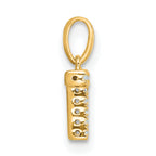 10K Diamond Letter T Initial with Bail Pendant