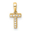 10K Diamond Letter T Initial with Bail Pendant