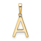 10K Diamond Letter A Initial Pendant