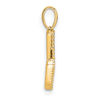 10K Diamond Letter W Initial Pendant