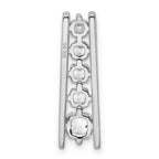 14kw Lab Grown VS/SI+ G+ Dia Graduated Cushion Pendant w/ chain