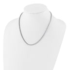 14k White Gold 5 carat Lab Grown Diamond VS/SI+ G+ Adjustable to 26 inch Tennis Bolo Necklace