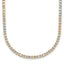 14k White Gold 5 carat Lab Grown Diamond VS/SI+ G+ Adjustable to 26 inch Tennis Bolo Necklace
