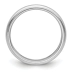Platinum 4mm Polished Milgrain Comfort-Fit Wedding Band