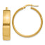 14k 6.75mm Hoop Earrings