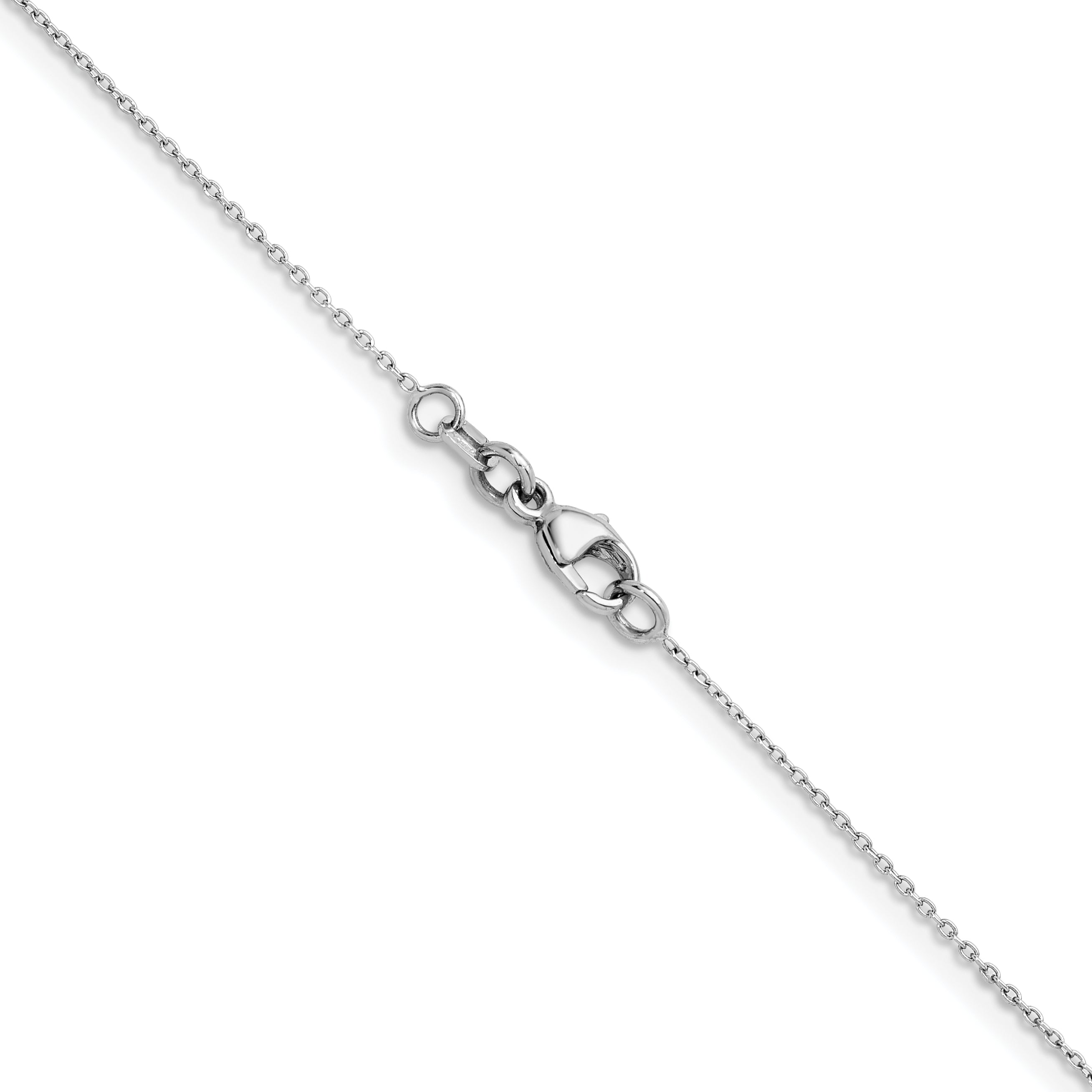 Herco Platinum Polished Bezel Set 9 Lab Grown Diamond Station 20 Inch Necklace
