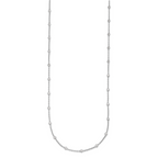 Herco Platinum Polished Bezel Set 34 Lab Grown Diamond Station 20 Inch Necklace