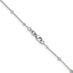 Herco Platinum Polished Bezel Set 30 Lab Grown Diamond Station Necklace