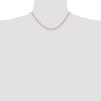 14k 2.0mm Tri-color Gold Pav‚ Valentino Chain