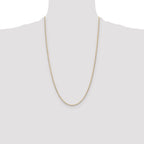 14k 2.0mm Tri-color Gold Pav‚ Valentino Chain