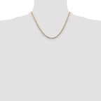 14k 3.2mm Tri-color Gold Pav� Valentino Chain