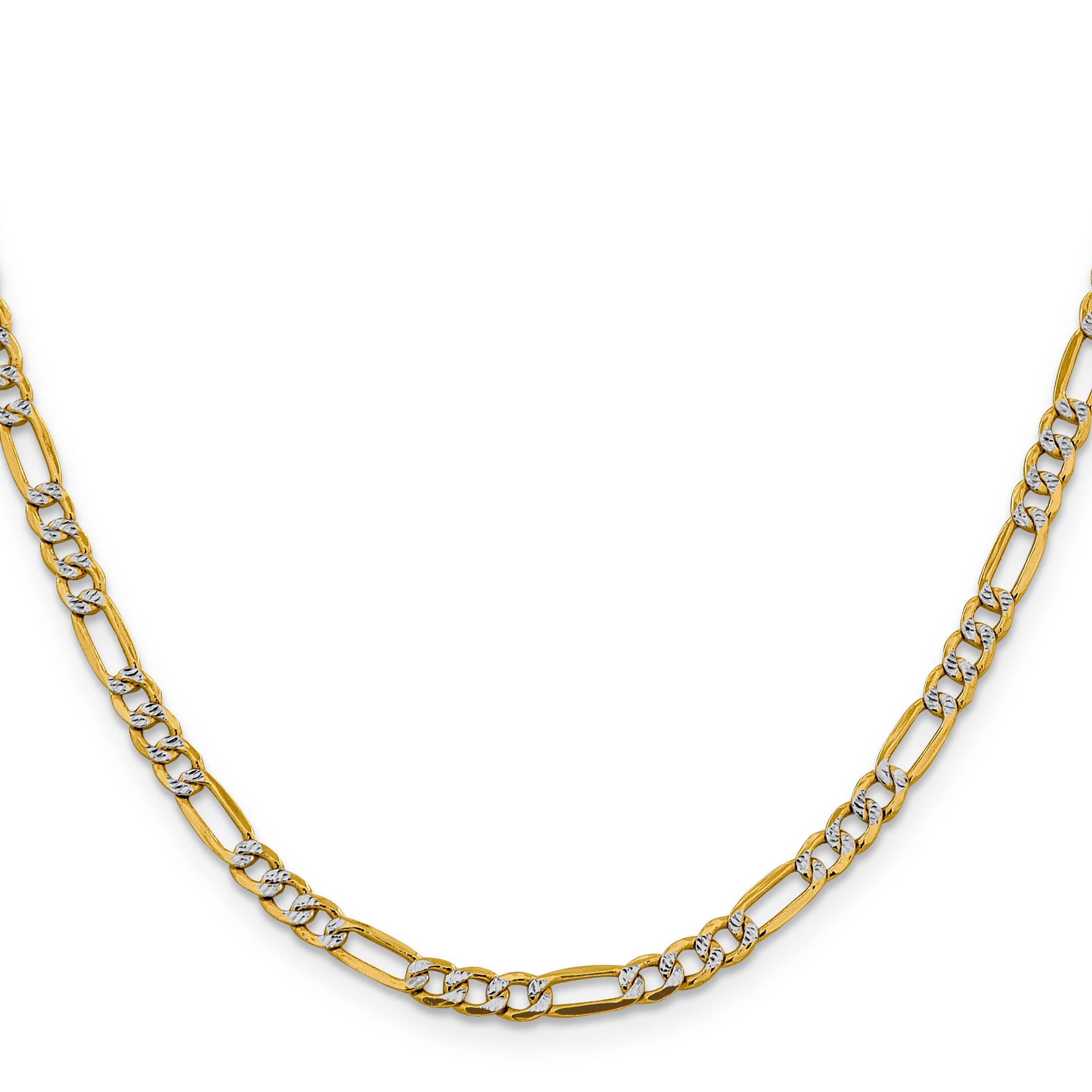 14K Yellow Gold Figaro Chain Necklace 3.9mm Secondary image