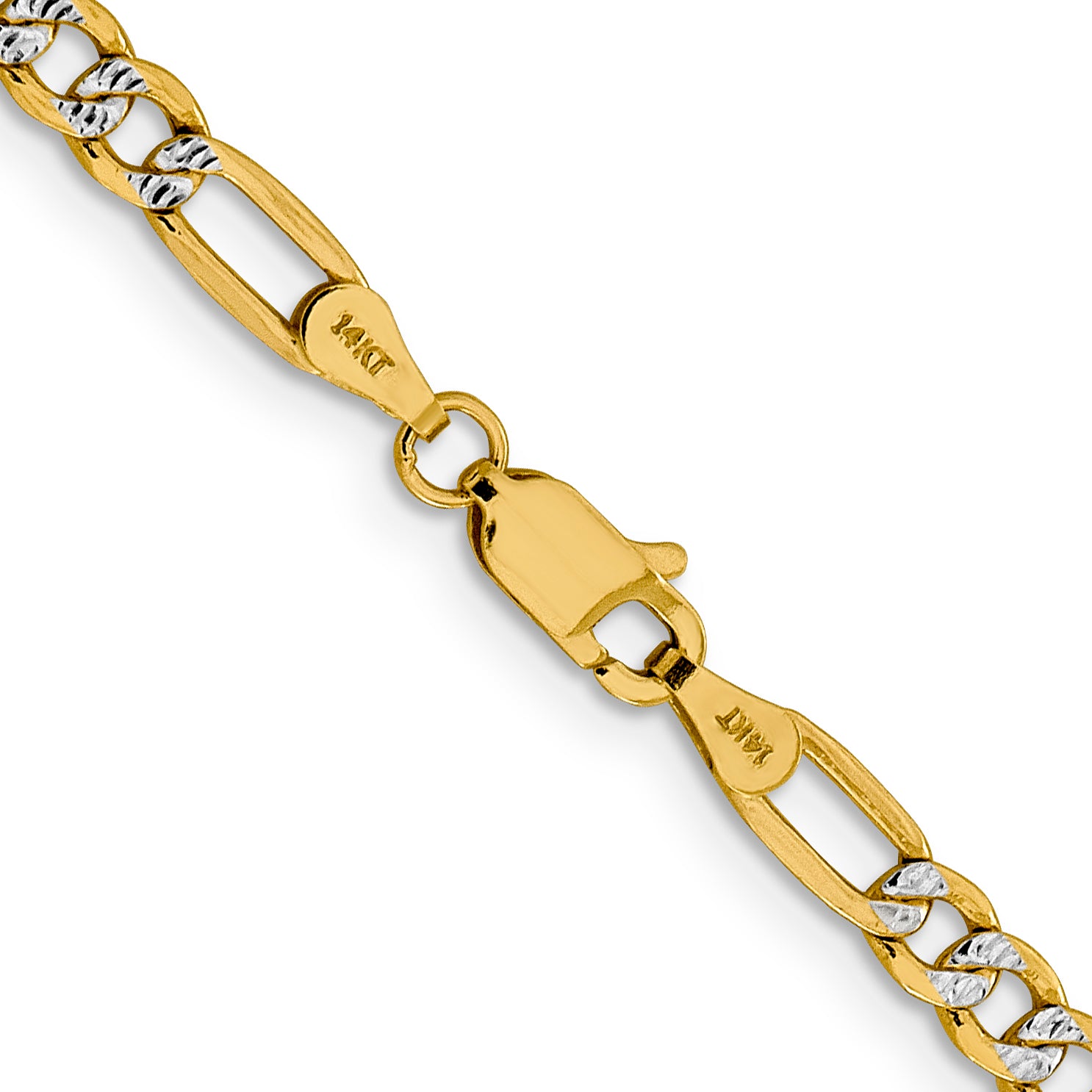 14K Yellow Gold Figaro Chain Necklace 3.9mm