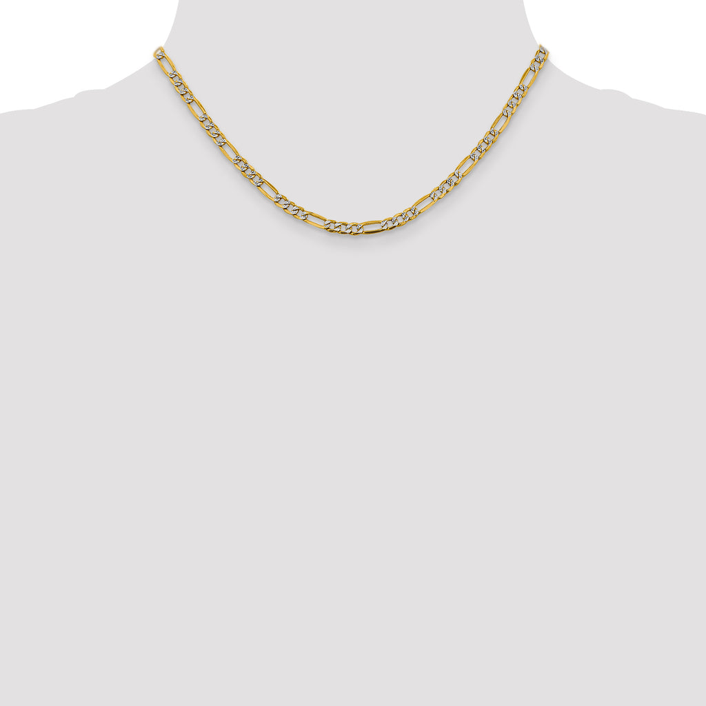 14K Yellow Gold Figaro Chain Necklace 3.9mm