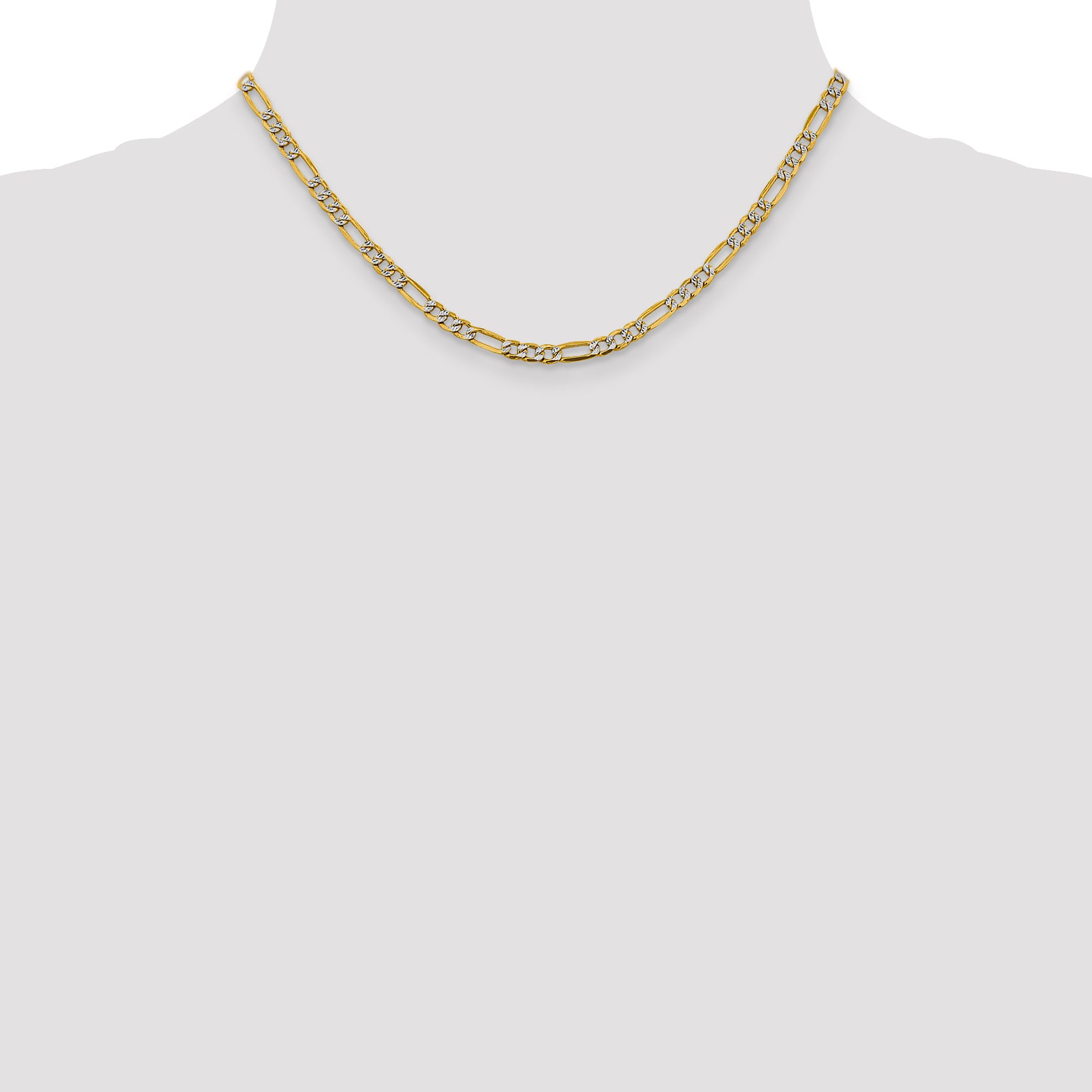 14K Yellow Gold Figaro Chain Necklace 3.9mm