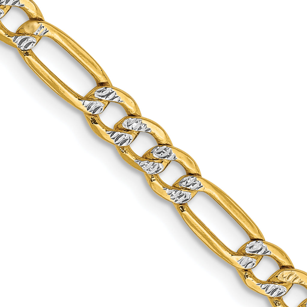 14K Yellow Gold Figaro Chain Necklace 3.9mm