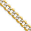 14K Yellow Gold Curb Chain Necklace 7.1mm