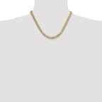 14K Yellow Gold Curb Chain Necklace 7.75mm