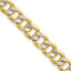 14K Yellow Gold Curb Chain Necklace 7.75mm