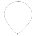 Sterling Silver Rhod-plated Diamonore Princess 16 in w/2in ext Necklace