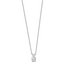 Sterling Silver Rhod-plated Diamonore Princess 16 in w/2in ext Necklace