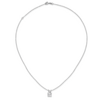 Sterling Silver Rhodium-plated Diamonore Princess 16in w/2in ext Necklace