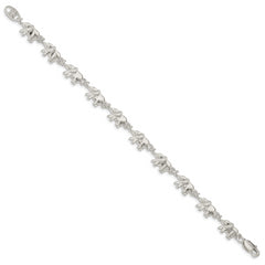 Sterling Silver Elephants Bracelet