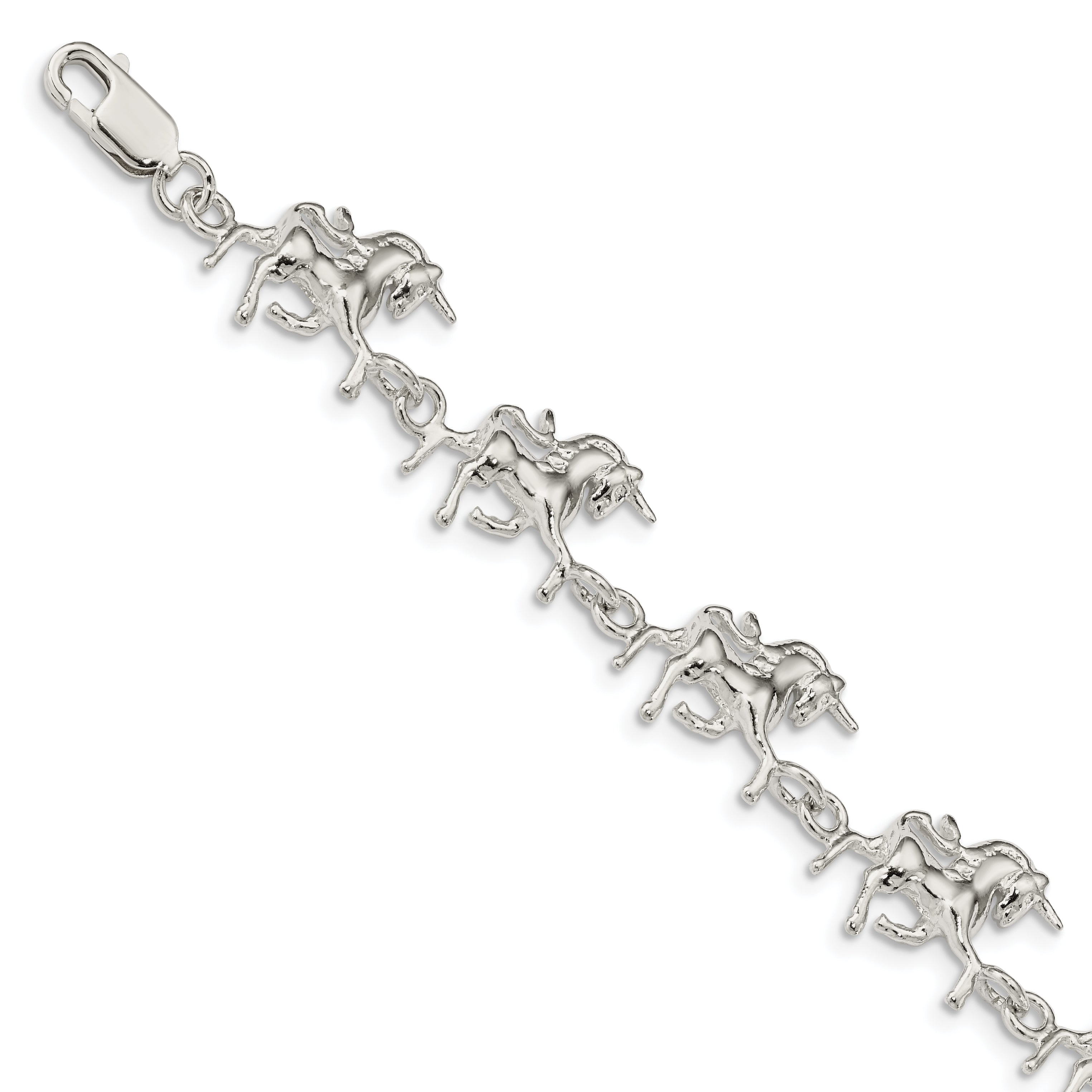 Sterling Silver Unicorns Bracelet Main image
