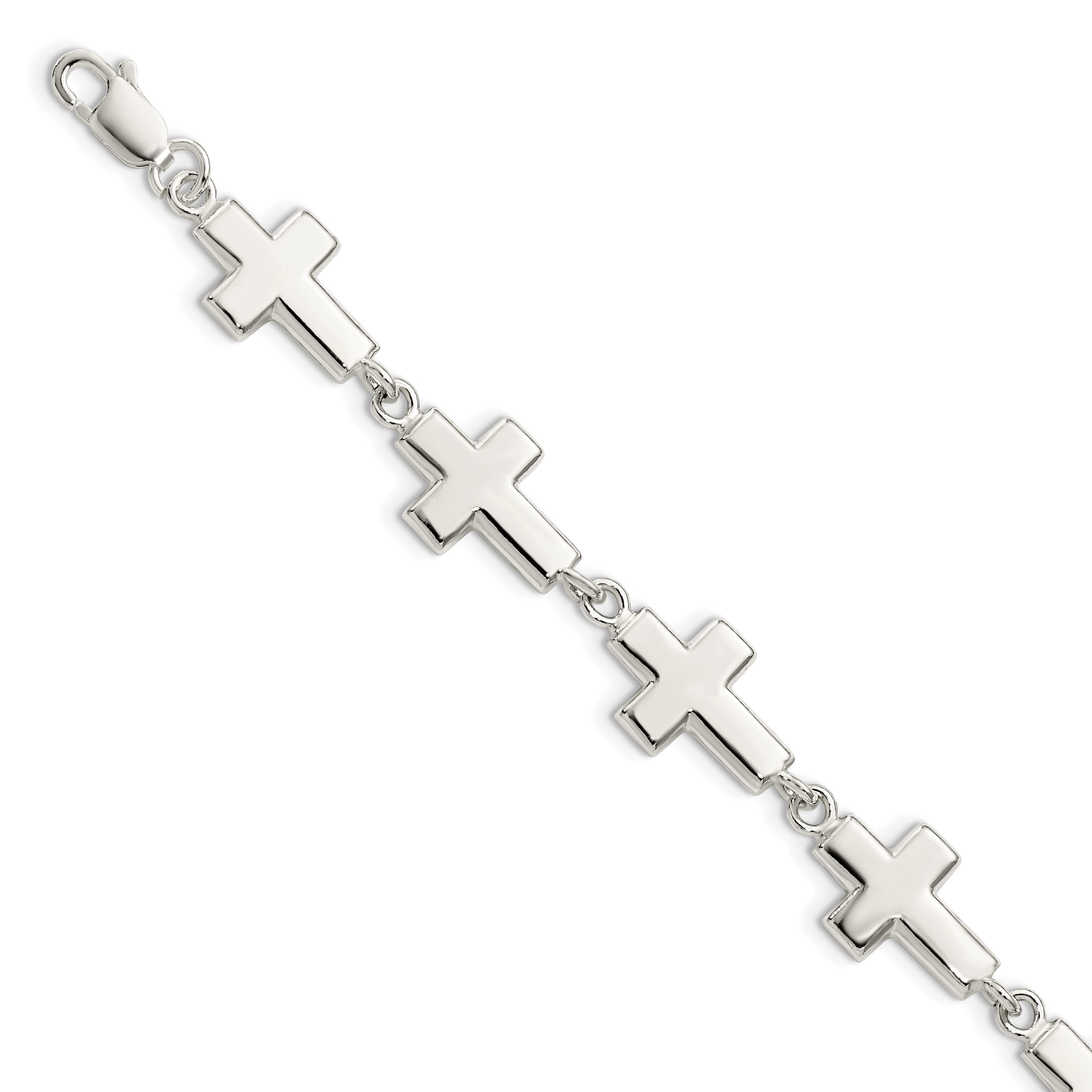 Sterling Silver Crosses Bracelet Main image